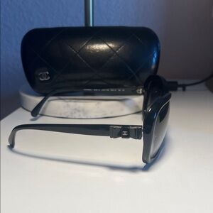 Chanel Black Oversized Sunglasses